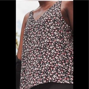 Printed Reversible Neckline Tank